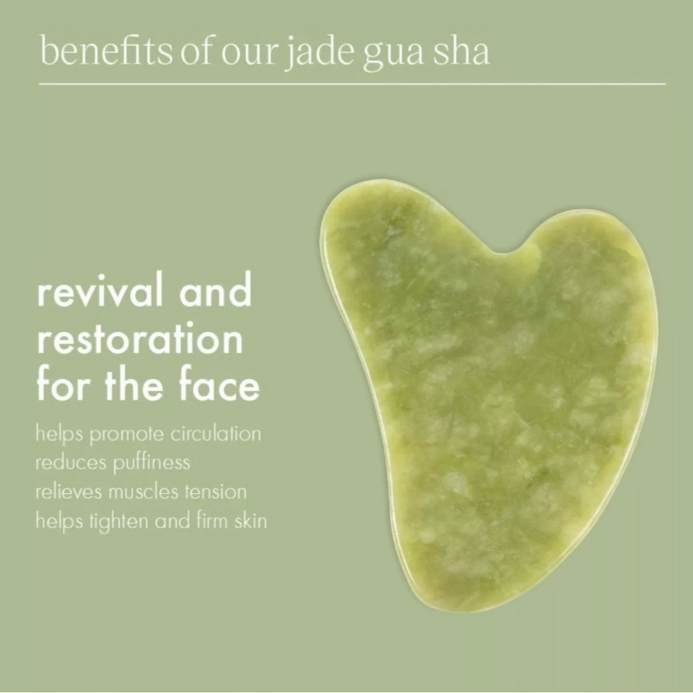 Gua Sha Stone Beauty Tool, Jade — EcoTools - Picture 8 of 17
